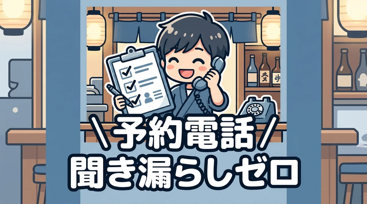 予約電話 聞き漏らしゼロ