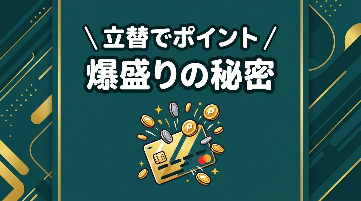 立替でポイント 爆盛りの秘密
